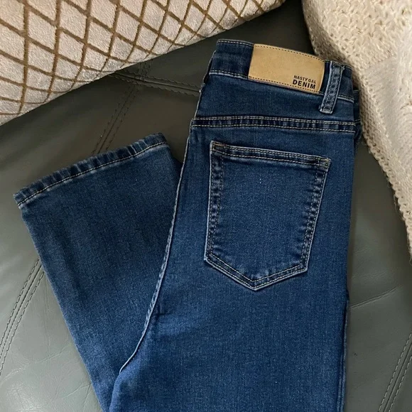NASTY GAL Stretch HIGH RISE High Waisted SKINNY Soft JEANS UK 10 EU 38 - Picture 3 of 16